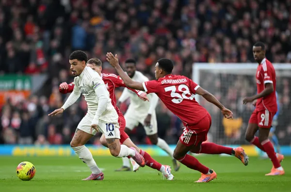 Liverpool 0-3 Nottingham Forest